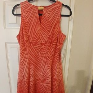 Liz Claiborne Size 10 Pink Coral Sleevless Dress